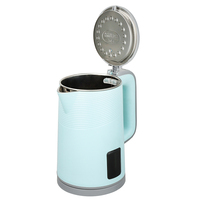 Bouilloire électrique moderne en acier inoxydable avec contrôle de la température, portable pour les hôtels, les foyers, logo personnalisable pour des idées cadeaux, 220v