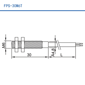 ทองเหลืองเกลียว M6 FPS-30M6T กกสวิตช์100VAC 10W โคมไฟประตูตู้สวิตช์กก M6เกลียวเซ็นเซอร์กกทองเหลือง - Product Image 2