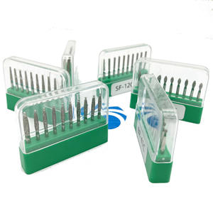 Piezas de Mano de Alta Velocidad de Acero de Tungsteno de Grado Médico con Fresas Abrasivas de Diamante de Grano Grueso y Etiqueta Verde, Taladro Dental y Accesorios - Product Image 4