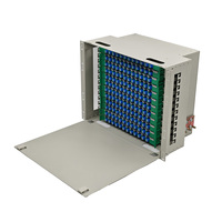 Distribuidor de Fibra Óptica de Alta Densidad con Adaptador SC de 144 Núcleos, Montaje en Rack de 19 Pulgadas, ODF para FTTH y Centros de Datos