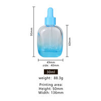 Offre Spéciale – Flacon carré rose en verre épais de 30 ml pour huile de parfum – Bouteille carrée en gros pour sérum avec pompe compte-gouttes en verre