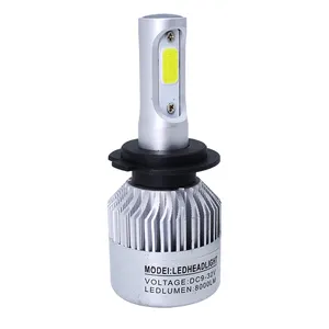 Lampu Depan LED Auto S2 H4 Lampu Depan LED 12V 35W 72W Hb3 9005 Bohlam Lampu Depan 880 H11 Watt Tinggi H7 Lampu Depan untuk Toyota Camry