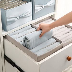 Boîte de rangement pour vêtements en tissu domestique, organisateur de penderie, organiseurs de pantalons et chemises, boîte de rangement pour jeans - Product Image 4