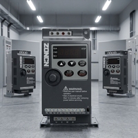 ZONCN NZ100 Tiga Inverter VFD Penggerak AC Fase Tunggal 0.75KW 50/60Hz 220V380V IP21 Kontrol VF Bersertifikasi CE
