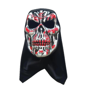 Masques d'Halloween Clown au visage de perruque Clown aux cheveux jaunes <span class=keywords><strong>Revenant</strong></span> 2 Masque de fête de cosplay Accessoires étranges et effrayants - Product Image 2