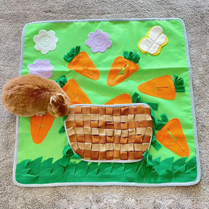 Tapis de renifflement pour chiens Série Carotte, tapis de recherche de nourriture pour chiens, lapins et petits animaux, jouet interactif pour animaux de compagnie - Product Image 5