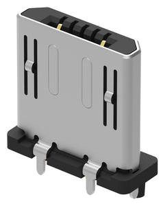 Conector Micro B USB 3.1 de 5 Posiciones, Receptáculo de Montaje a Través de Orificio USB3150-30-130-A para Ensamblaje de Cables - Product Image 4