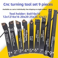 Ensemble d'outils de tournage CNC 10 mm, livraison gratuite ; Mini-porte-outil de tournage, inserts pour instrument de tournage, lame de 30 mm à serrage mécanique
