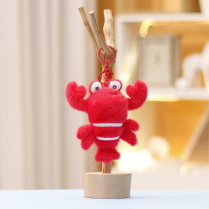 CHENXI Colgante de Peluche Personalizado de Animales Marinos de Algodón, Llavero de Peluche de Langostas y Cangrejos para Regalo Promocional - Product Image 6