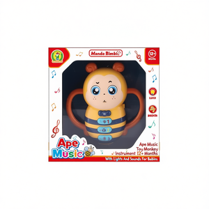 Jouet musical singe Mondo Bimbi Ape, instrument de musique pour bébés de 12 mois et plus, avec lumières et sons - Product Image 2