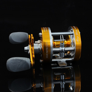Superbe moulinet de pêche Luya 6.3:1 coloré à double frein, double bobine, entièrement métallique - Product Image 6