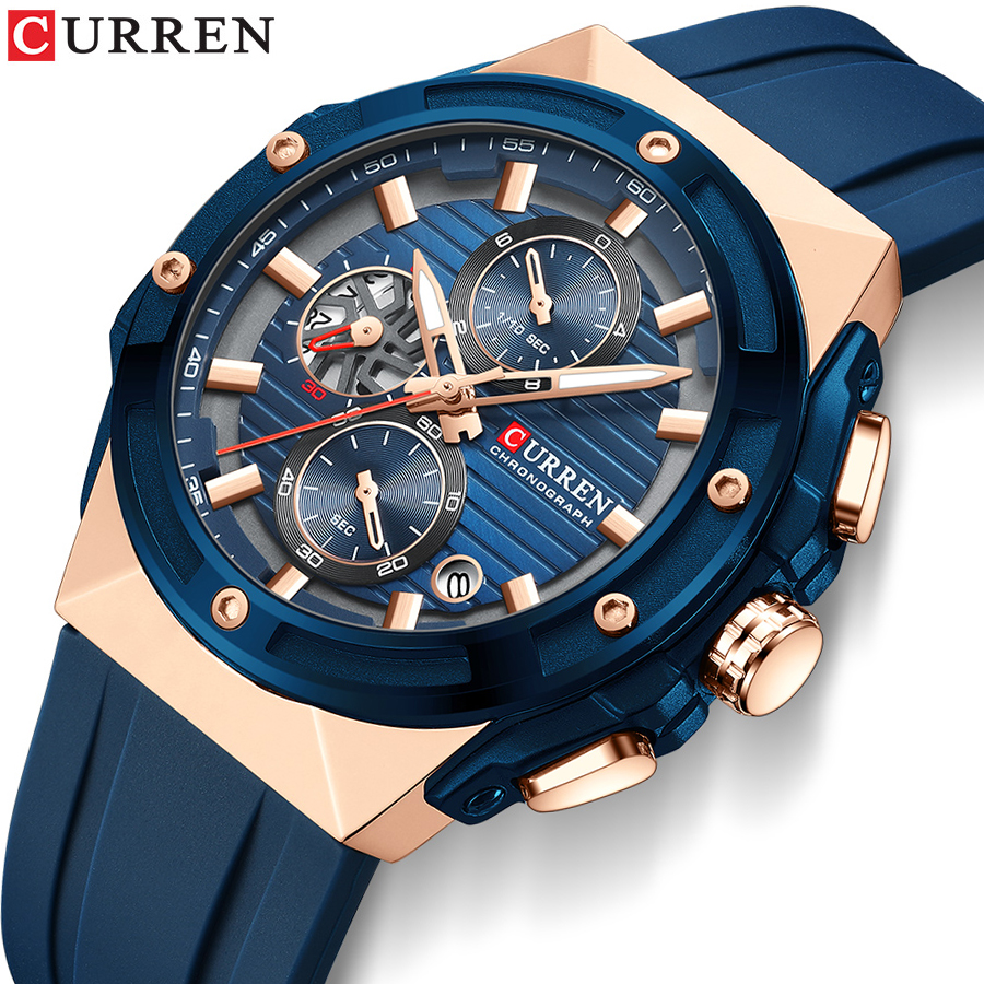 CURREN 8462 Luxury Quartz Men's Watch - Multifunctional Timing