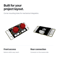 Module de commutation numérique à bouton-poussoir 2 canaux, clavier tactile momentané PH2.0 pour Arduino ESP32 STM32 STEM DIY Contrôle Éducation