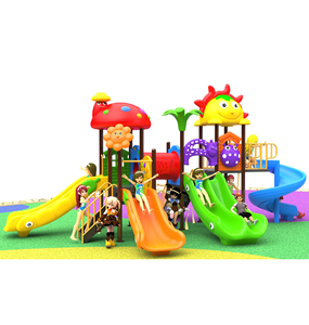 Set di Giochi con Scivolo e Altalena in Plastica per Parco Cittadino, Attrezzature da Gioco per Bambini all'Aperto per Scuole - Product Image 3
