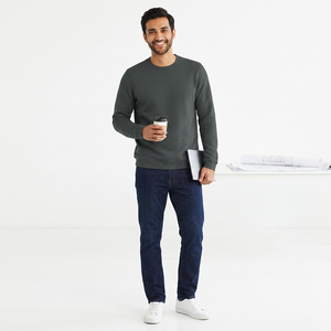 Sudadera Personalizada de Estilo Urbano para Hombre, 100% Algodón, Básica, Térmica, Lisa, Holgada, para Verano e Invierno - Product Image 1