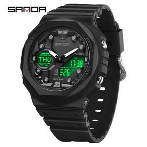 SANDA 6200 Đồng hồ thạch anh phong cách tối giản thạch anh Đồng hồ đeo tay nam thời trang không thấm nước Đồng hồ relo - Product Image 1