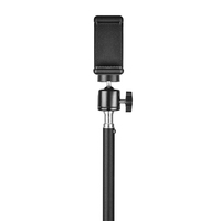 Bâton à selfie en métal flexible sans fil portable et support pour téléphone montage sur tableau de bord à usage domestique pour photographie et diffusion en direct