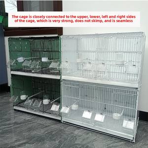 Nouvelle <span class=keywords><strong>Cage</strong></span> à oiseaux en métal à motif solide pour l'élevage de canaris or <span class=keywords><strong>Finch</strong></span> perruche grise perruche inséparable oiseaux de compagnie - Product Image 2