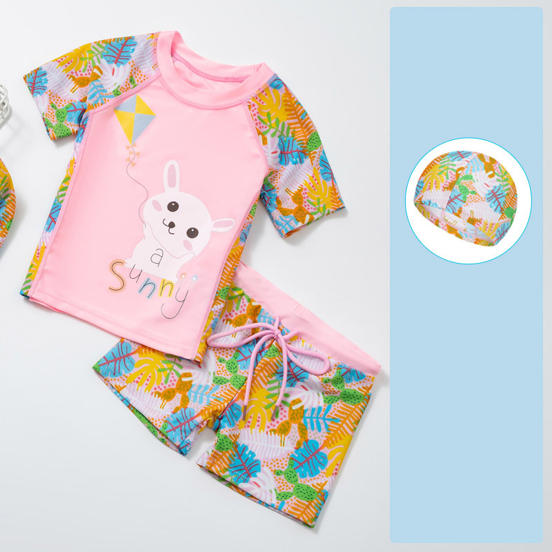 Pink bunny coat and hat