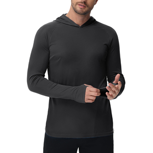 Maglietta personalizzata T-Shirt con cappuccio da uomo camicie da pesca personalizzate surf Rash Guard manica lunga protezione solare Upf50 camicie - Product Image 2