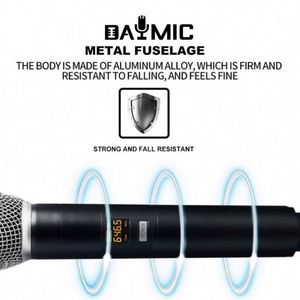 Microphone sans fil portable 2,4 G S58 pour carte son, table de mixage audio, ordinateur, podcasting, YouTube, karaoké - Vente en gros - Product Image 3