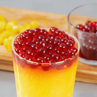 Perles éclatantes de fruit du dragon de qualité supérieure pour bubble tea, 7 lb, rose foncé, durée de conservation de 18 mois, prêtes à consommer TeaZone