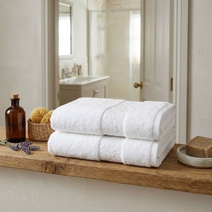 Serviettes de bain d'hôtel standard de haute qualité 100% coton, ensemble de serviettes de bain d'hôtel unies, super douces, très absorbantes, séchage rapide - Product Image 4