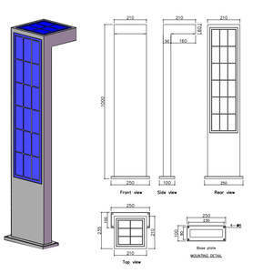 Waterproof Lampe Hotel Electric Dimmable 2700k Patio Driveway Courtyard <strong>Street</strong> <strong>Lights</strong> Outdoor Garden Led Lawn <strong>Light</strong> - Product Image 6