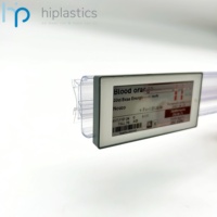 Solution d'étiquetage électronique ultra-fine Hiplastics Carril pour Hanshow SoluM avec installation facile, couleur/taille personnalisable