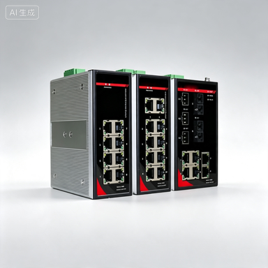 Industrial Gigabit Managed PoE Switch, DIN Rail Type with 4 PoE+4 Ethernet Ports, Intelligent Web Management and VLAN Network