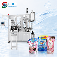 Machine de remplissage entièrement automatique pour sachets à bec verseur de détergent, liquide lessive et nettoyant