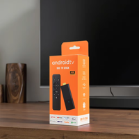Stik TV Streaming Global dengan fungsi RTC OEM/ODM HD 4K Wifi ganda Memori 1G + 8G S03 S03 stik TV Mini Android