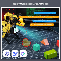 MechDog AI ESP32, robot chien quadrupède programmable open-source avec de grands modèles d'IA pour la vision, la voix et la préhension
