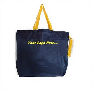 Sac de courses réutilisable en polyester imprimé sur mesure, sac de courses écologique avec logo personnalisé, sac de courses pliable en polyester - Product Image 1