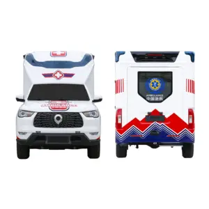 2024 nuovissimo veicolo ambulanza 4x4 grande parete di monitoraggio medico ICU ambulanza auto a pressione negativa ambulanza per la vendita