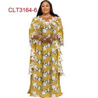Robe africaine grande taille pour femmes, Boubou en dentelle, Dashiki, Kaftan, nouvelle collection