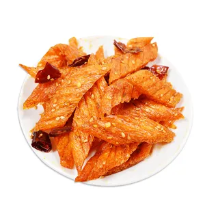 HACCP New Products 70g Hot Temper Fried Shrimp Strip Flavor Flavored Flour China Spicy Snack