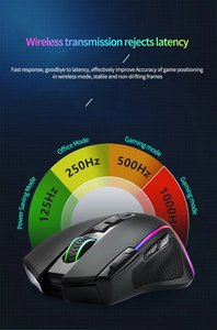 Ratón Inalámbrico para Juegos de 2.4 GHz, Retroiluminación RGB, Recargable, Programable, Ergonómico - Product Image 6