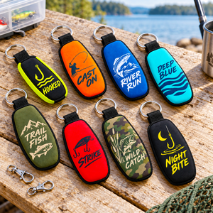 Llavero personalizado de material de buceo para deportes acuáticos, funda de llavero de material de buceo, pieza colgante para llavero OEM ODM - Product Image 1