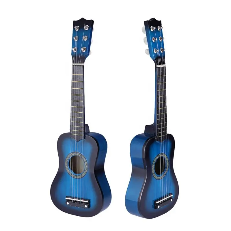 Nilon warna-warni Ukulele senar 6 Gitar Mini alat musik untuk hadiah anak-anak 21 inci Ukulele Soprano mainan akustik