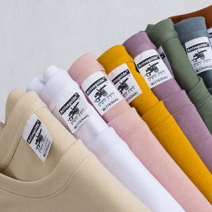 High Street Blank Printed Oversize <b>T</b>-<b>shirts</b> Custom 100% Cotton Spliced Men's Drop Shoulder <b>T</b> <b>Shirts</b> Heavy Weight Boxy Tshirts - Product Image 3