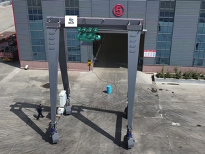 Мобильный козловой кран с резиновым Уставом: гибкое рулевое управление на 360 °, умная работа на дворе-низкое техническое обслуживание, длительный срок службы, сертификат CE - Product Image 3