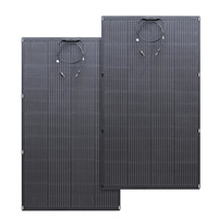 200W Flexible Panneau Solaire ETFE Monocristallin Pliable Étanche Hors Réseau Chargeur pour Camping Tente Voiture Bateau RV Van Camper