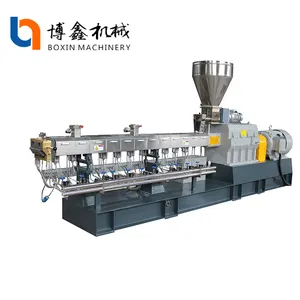 BoXin PET double stage single set screw compactor pelletizing line Plastic Granulator shredder for plastic cleaning