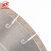 Lame de coupe diamantée silencieuse SS-BS050 OEM ODM 350 mm (14 pouces) pour pierre frittée, dalle de roche, carrelage – Coupe lisse et précise