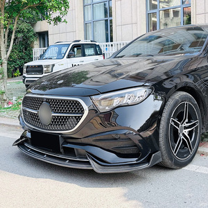 Amp-Z Front Bumper Lip Splitter Carbon Fiber Texture Matte Finish For Mercedes-Benz E-Class W214 2024+ E260 E300 AMG - Product Image 3