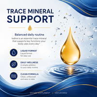 Gouttes liquides de supplément d'iodure de potassium OEM avec molybdène et zinc pour le soutien métabolique – Vente en gros pour marques de bien-être