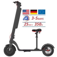 Scooter électrique pliable pour adultes, best-seller, roues de 10 pouces, batterie amovible de 10 Ah, étanche, autonomie de 30 à 45 km