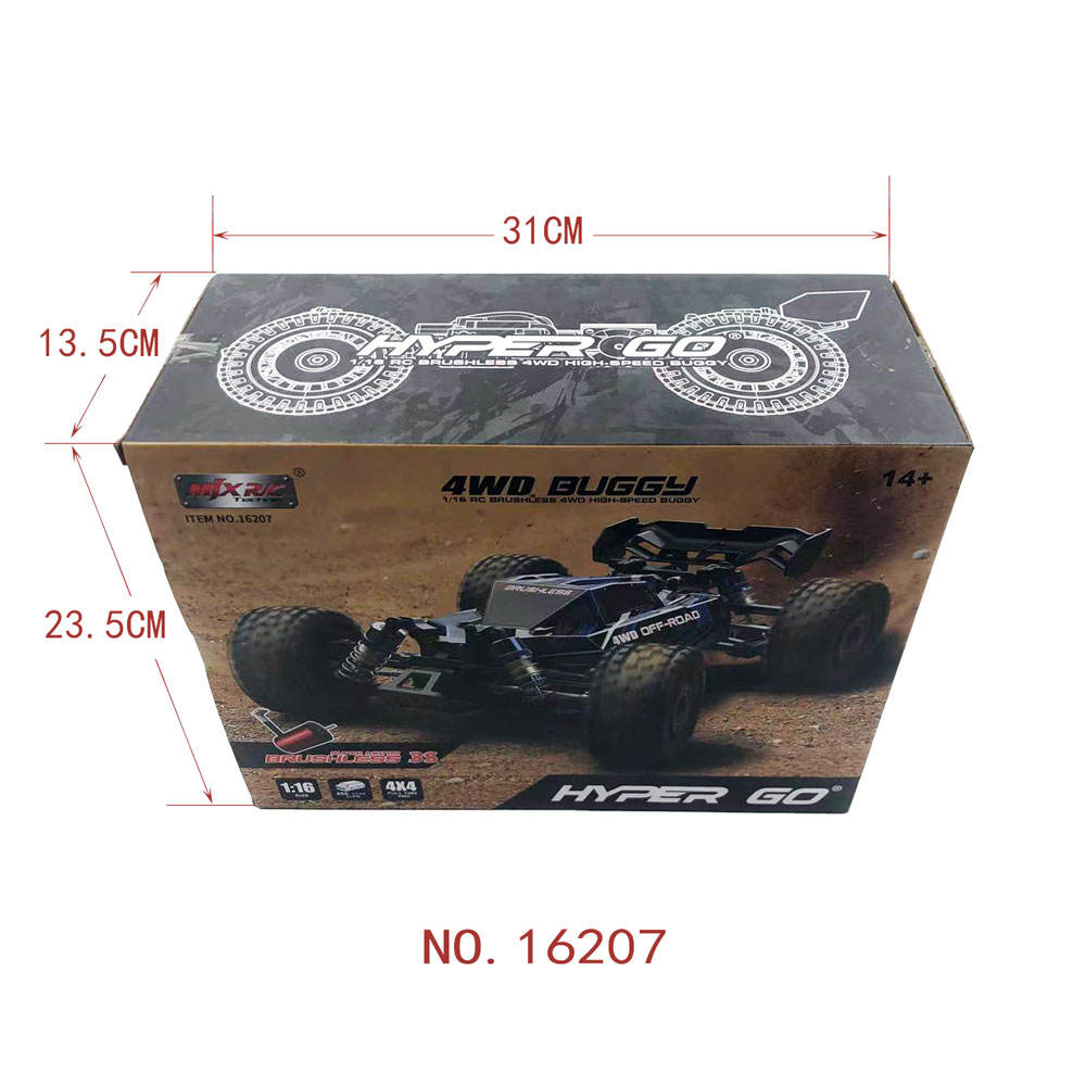 MJX 16207 RCカー ハイパーゴー 1/16スケール ブラシレス 4WD 65KMH