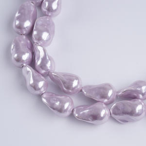 Perlas de Concha de Color Mixto de 10-18 mm con Orificio Recto Estilo Barroco, Suministro Directo del Fabricante, Material Semiterminado para Joyería DIY - Product Image 2